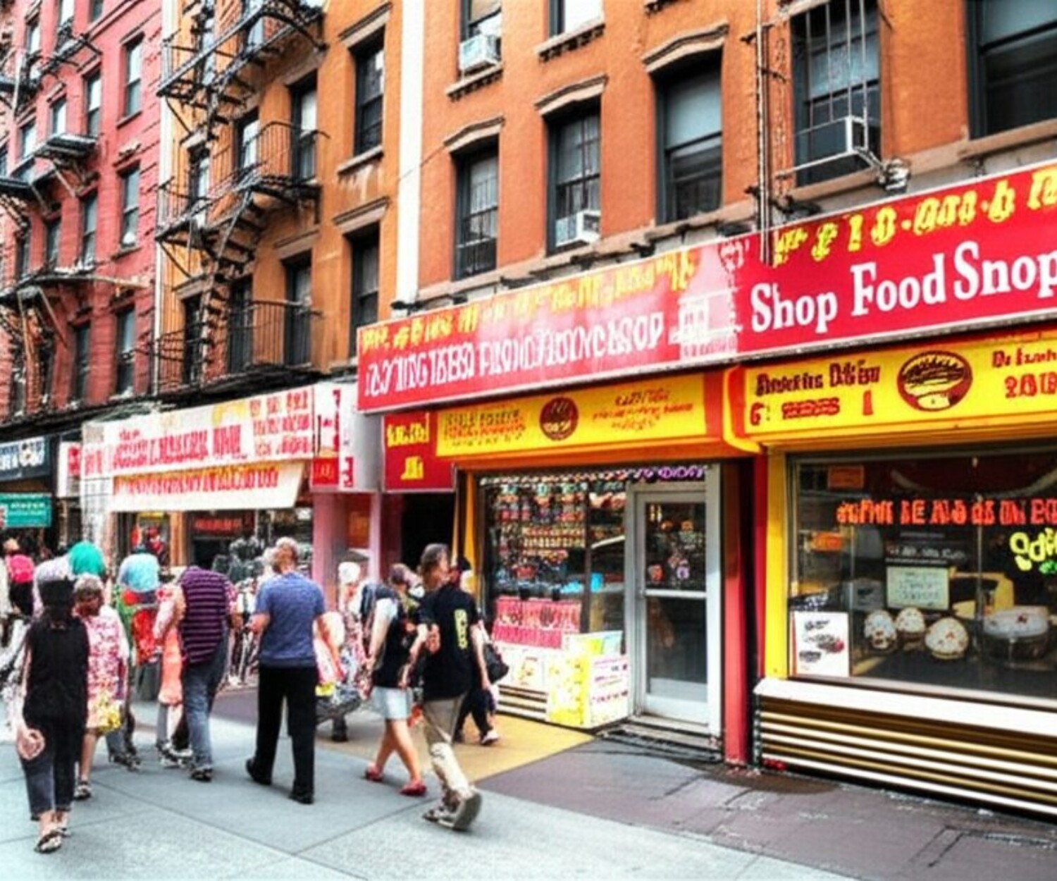 マンハッタンの有名お土産店が並ぶ通り