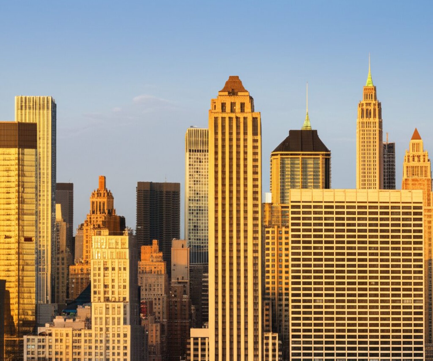 ニューヨークマンハッタンの高級アパート群