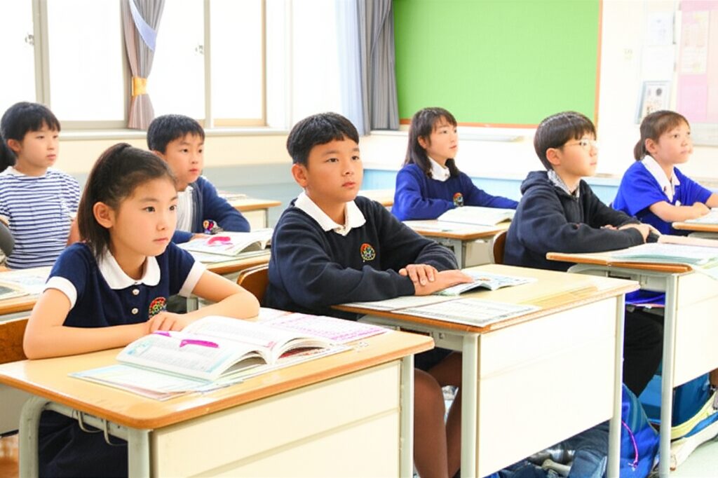 日本語補習校の授業風景