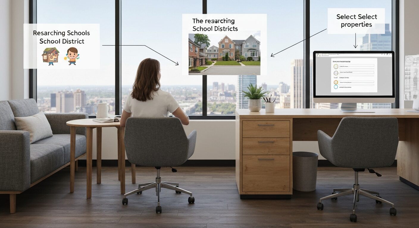 2. 学区選びから物件探しへの連携フロー