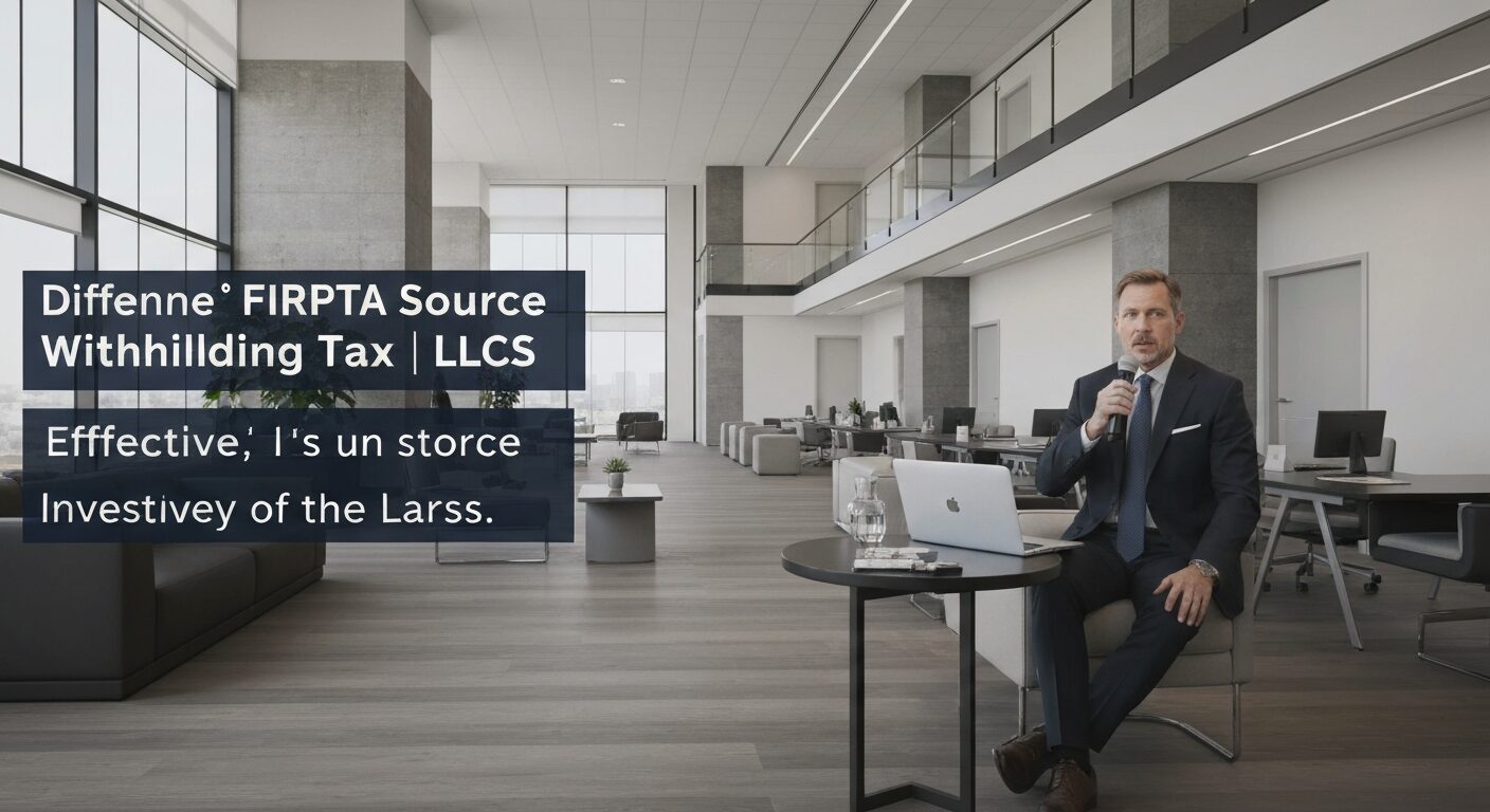 3. FIRPTA源泉徴収率の違いとLLC活用の効果