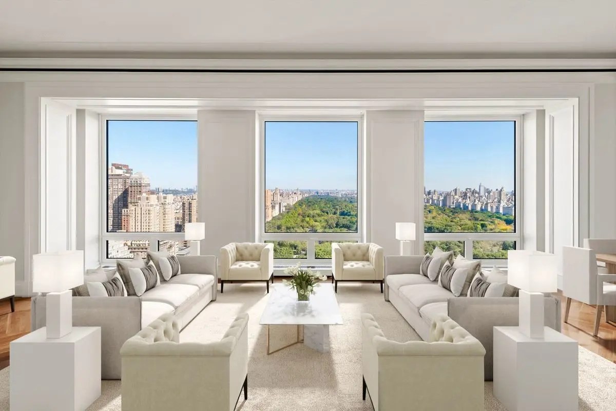 ニューヨークの220 Central Park Southの住戸と共用部