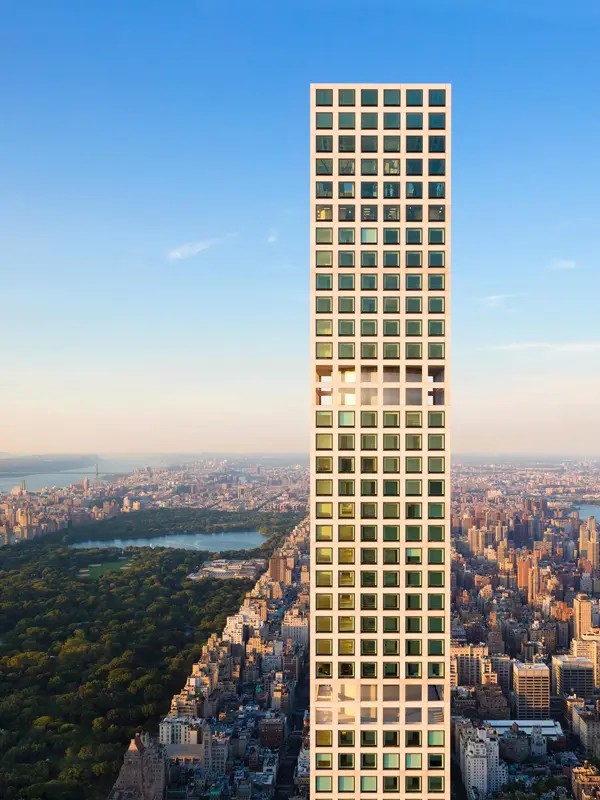 ニューヨークのビリオネアズロウにある432 Park Avenueの外観