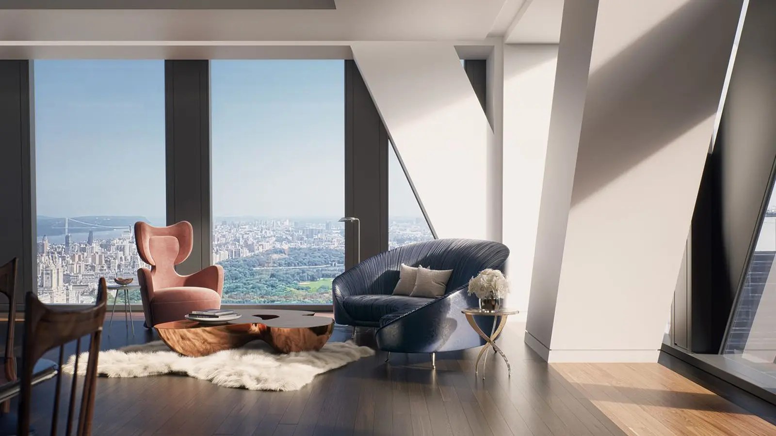 ニューヨークの53 West 53rdの住戸と共用部