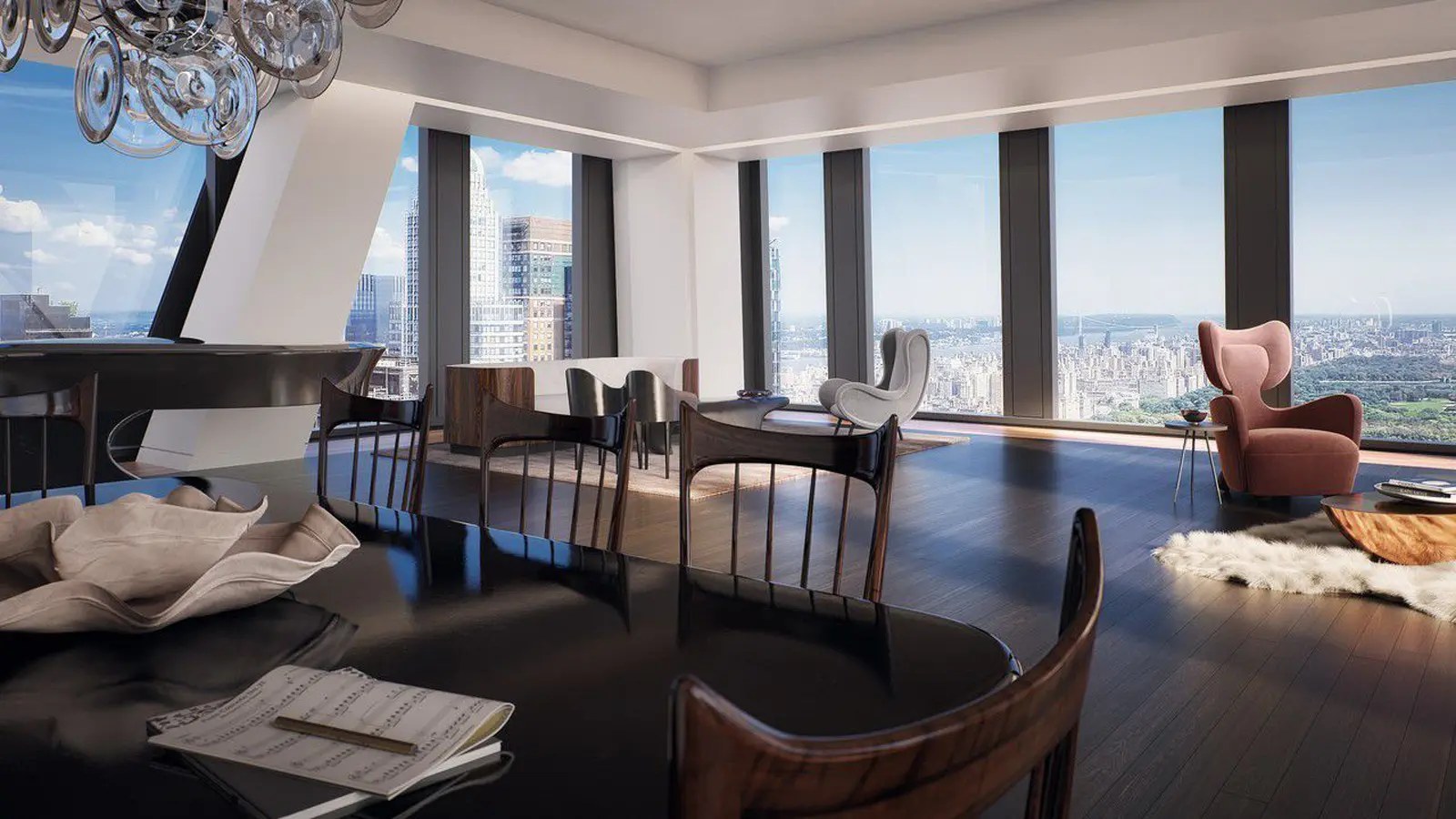 ニューヨークの53 West 53rdの住戸と共用部